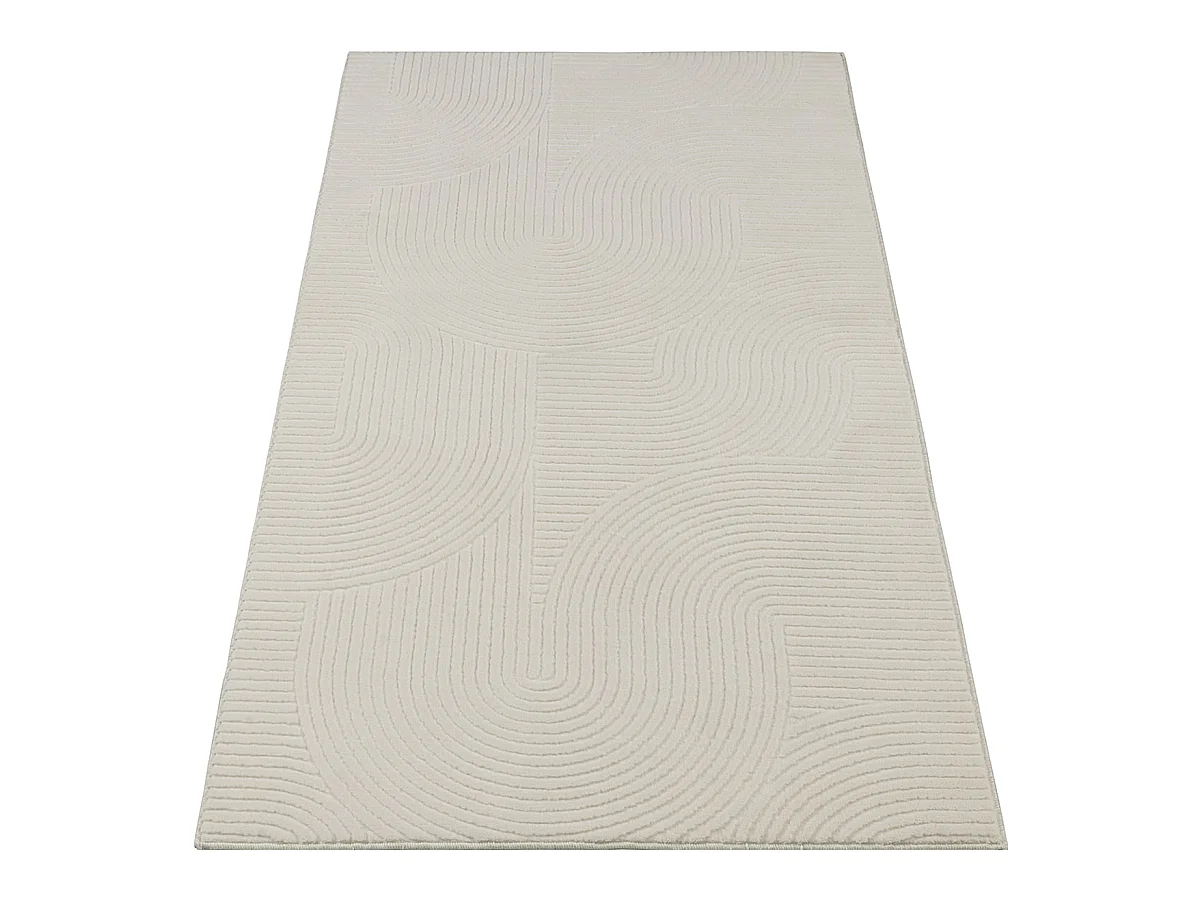 Tapis Rio salon antidérapant arc, Crème, 200 x 280 cm