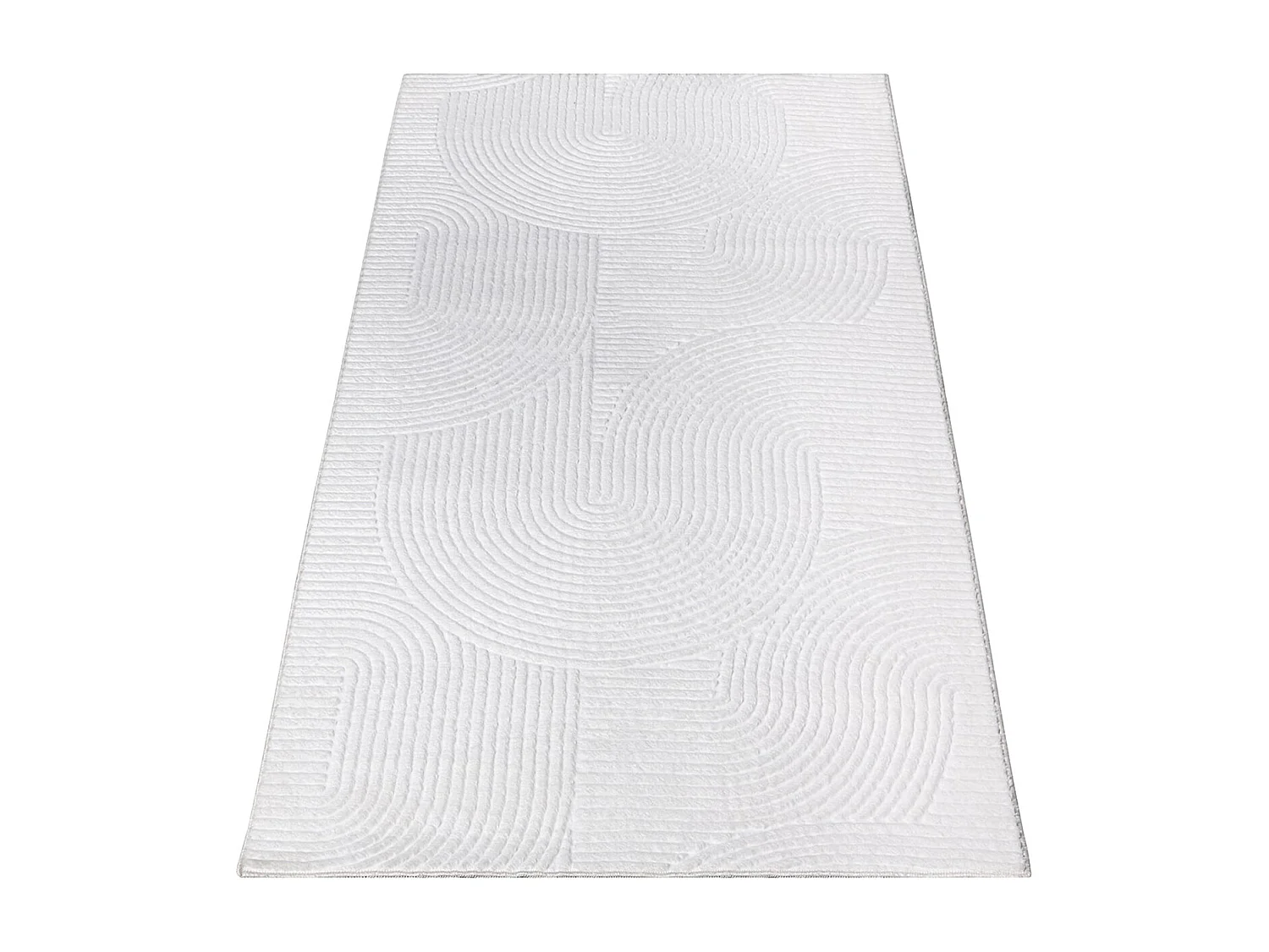 Tapis Rio salon antidérapant arc, Blanc cassé, 120 x 160 cm