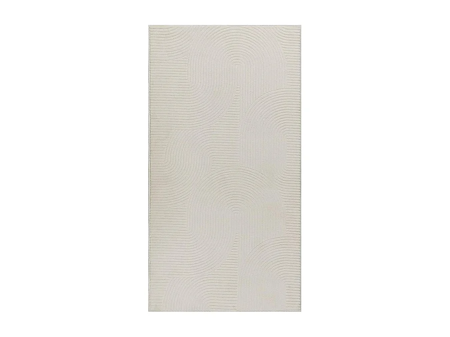 Tapis Rio salon antidérapant arc, Crème, 300 x 400 cm