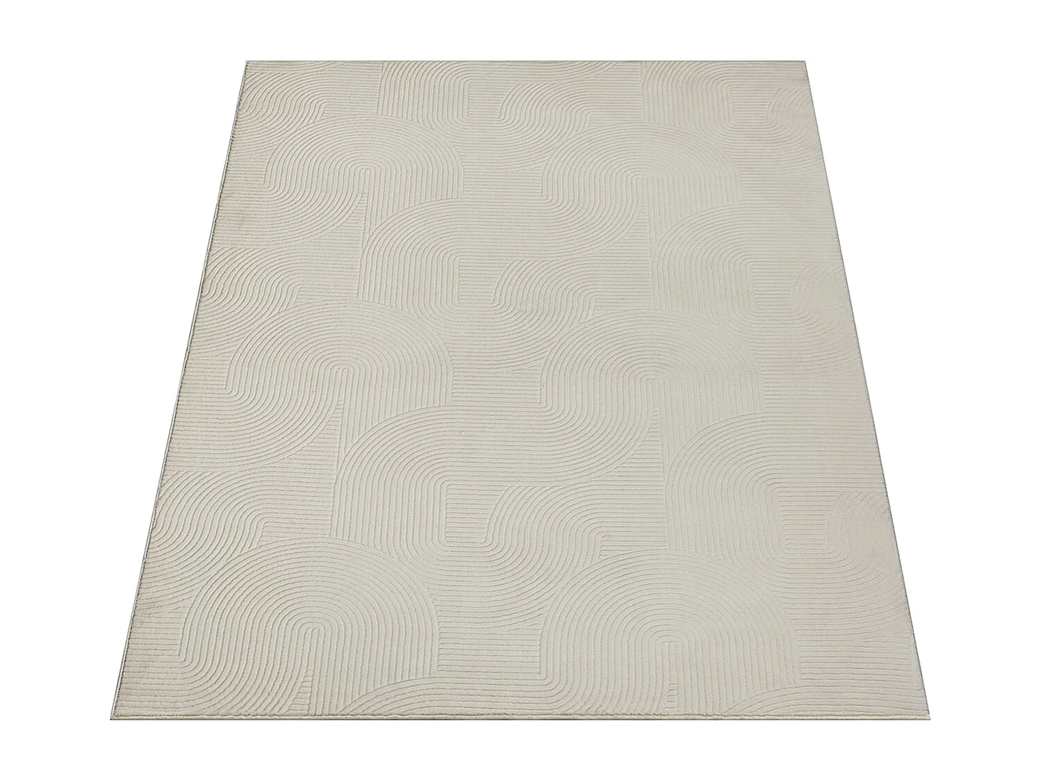 Tapis Rio salon antidérapant arc, Crème, 300 x 400 cm