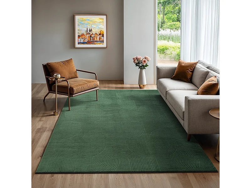 Teppich Rio Wohnzimmer Rutschfest Bogen, Wald, 80 x 150 cm