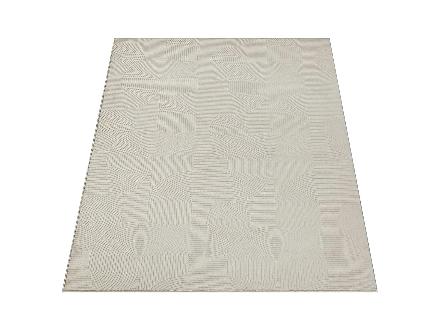 Tapis Rio salon antidérapant arc, Crème, 240 x 340 cm