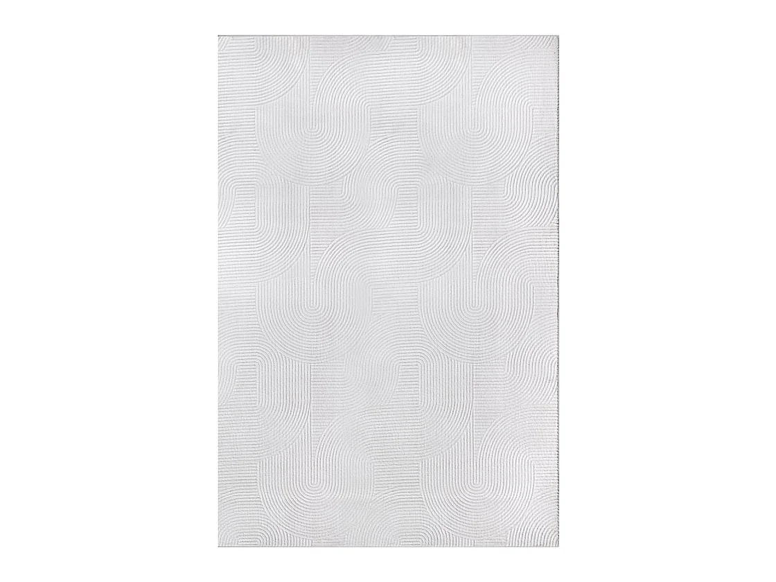 Tapis Rio salon antidérapant arc, Blanc cassé, 80 x 150 cm