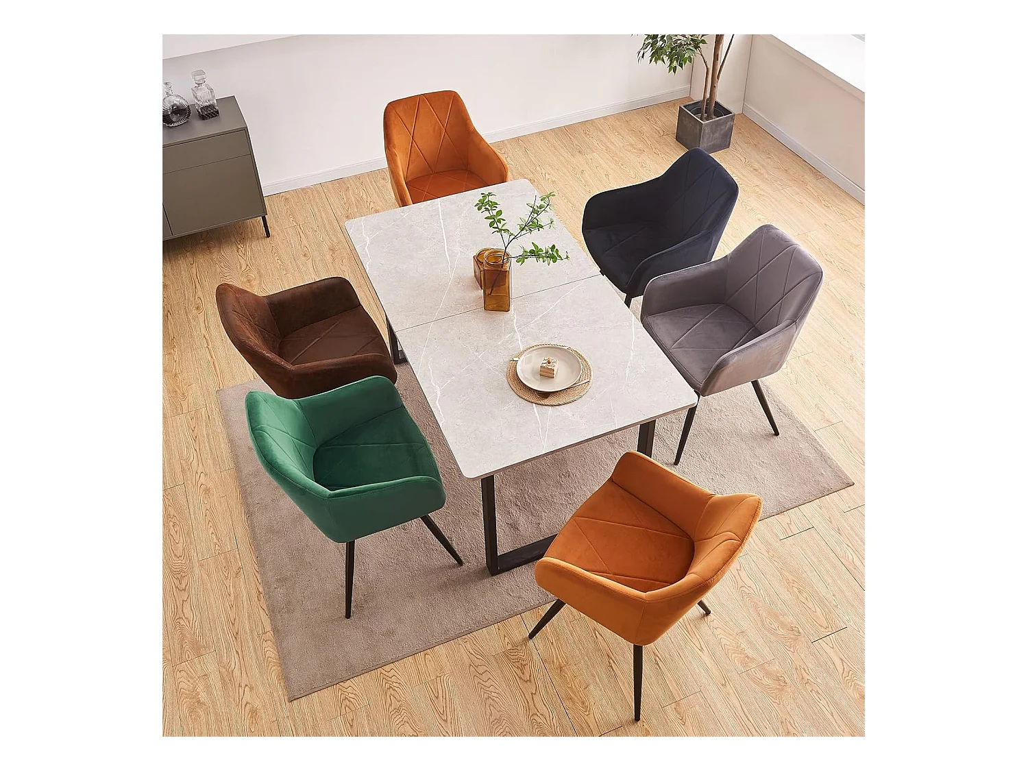 Lot de 2 Chaises de Scandinaves Cadre en métal avec Dossier, accoudoir pour Salon, Cuisine, Salle à Manger, Chambre à Coucher (2, Noir)