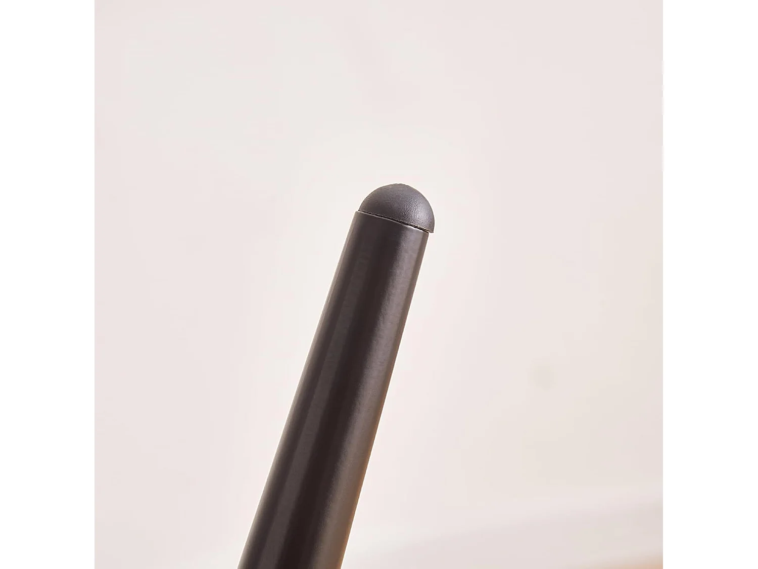 Lot de 2 Chaises de Scandinaves Cadre en métal avec Dossier, accoudoir pour Salon, Cuisine, Salle à Manger, Chambre à Coucher (2, Noir)