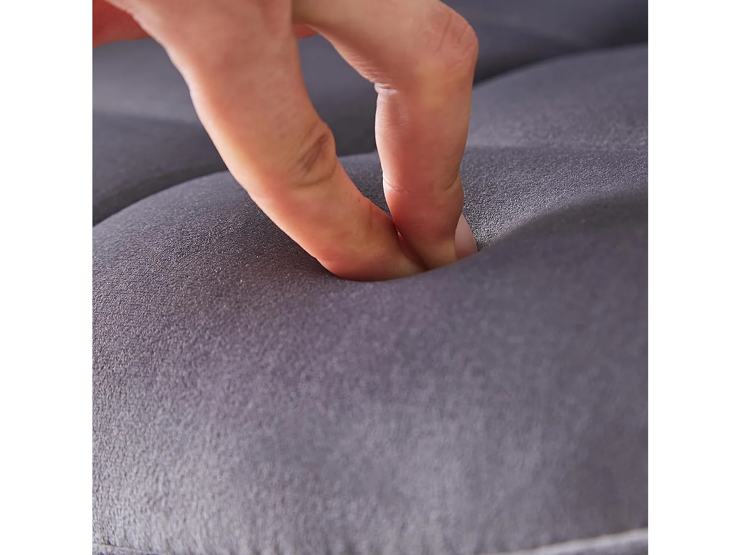 Lot de 2 Chaises en Velours Scandinaves avec Dossier à Motifs carrés, siège rembourés Souples et épais, pour Bureau, Cuisine, Salon, Salle de réception (2, Girs)