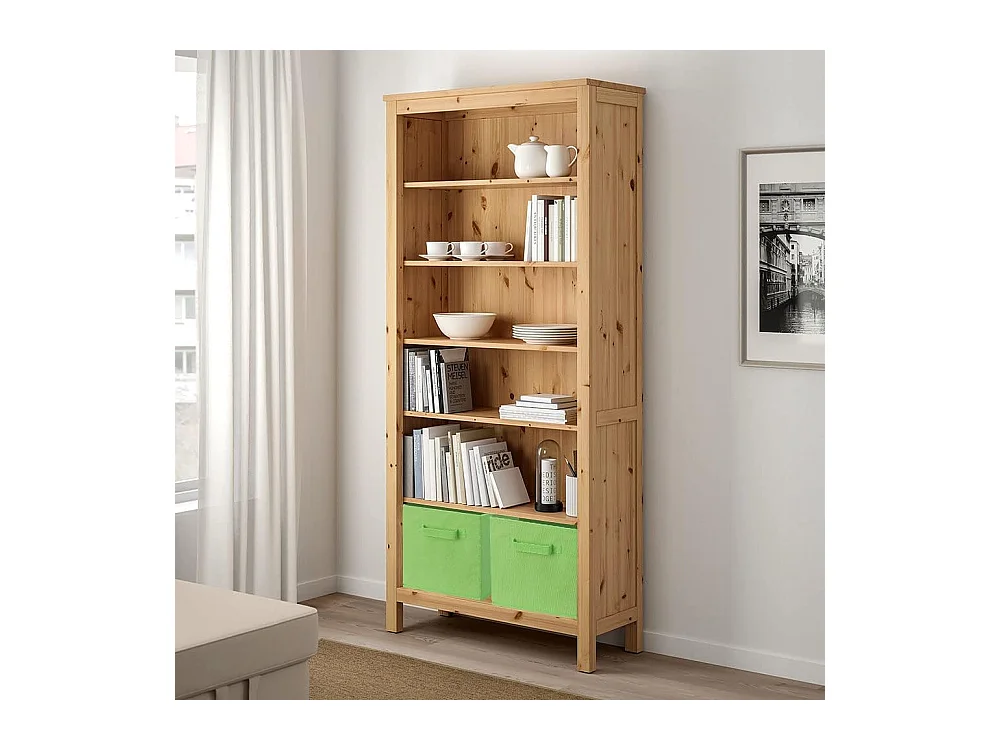 Lot de 4 Boîtes de Rangement en Toile Pliable, non tissée, Paniers de Rangement avec Poignées, 27 x 27 x 28 cm-pour vêtements, livres, jouets (Vert)