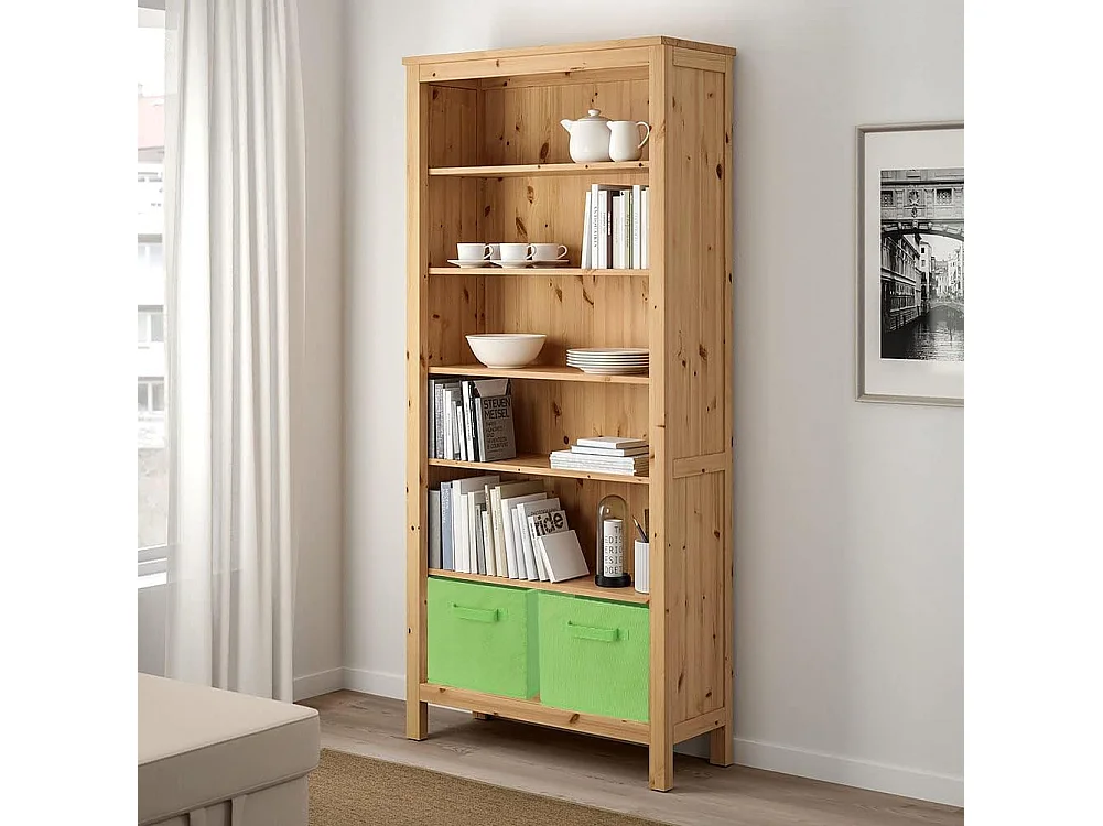 Lot de 4 Boîtes de Rangement en Toile Pliable, non tissée, Paniers de Rangement avec Poignées, 27 x 27 x 28 cm-pour vêtements, livres, jouets (Vert)