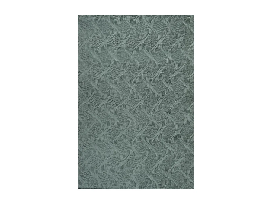 Tapis Rio salon antidérapant 3D, Vert, 140 x 200 cm