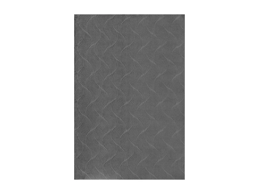 Tapis Rio salon antidérapant 3D, Anthracite, 80 x 150 cm