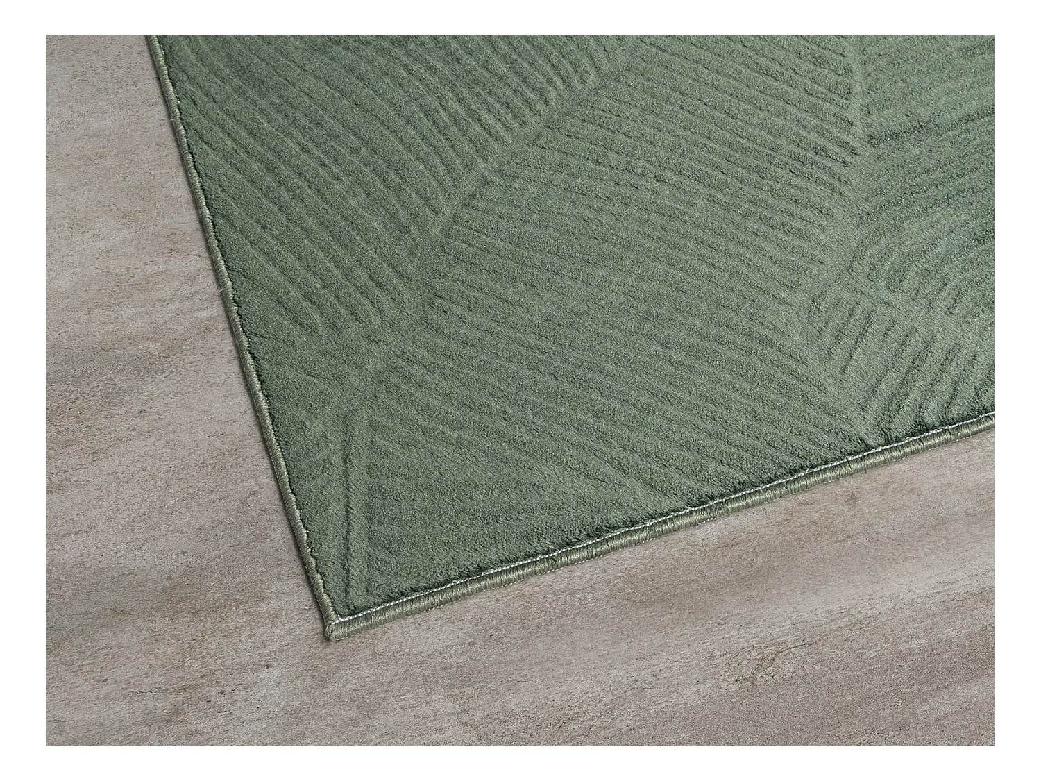 Tapis Rio salon antidérapant feuilles, Forêt, 200 x 280 cm