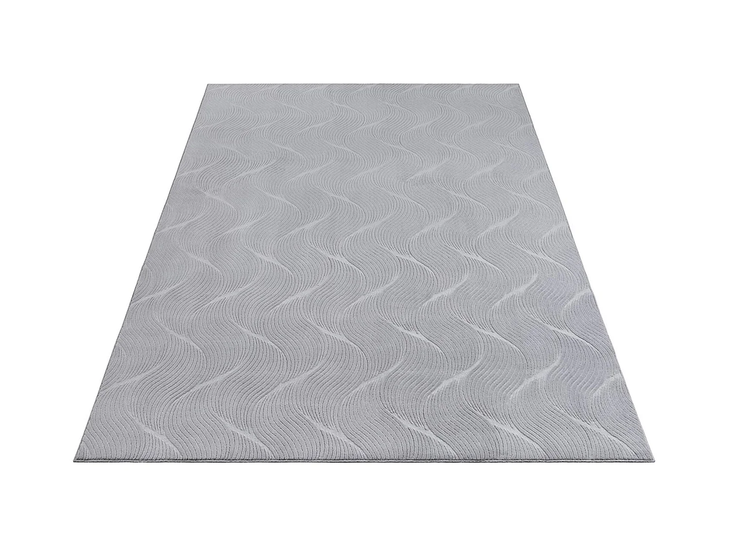 Tapis Rio salon antidérapant 3D, Gris, 140 x 200 cm