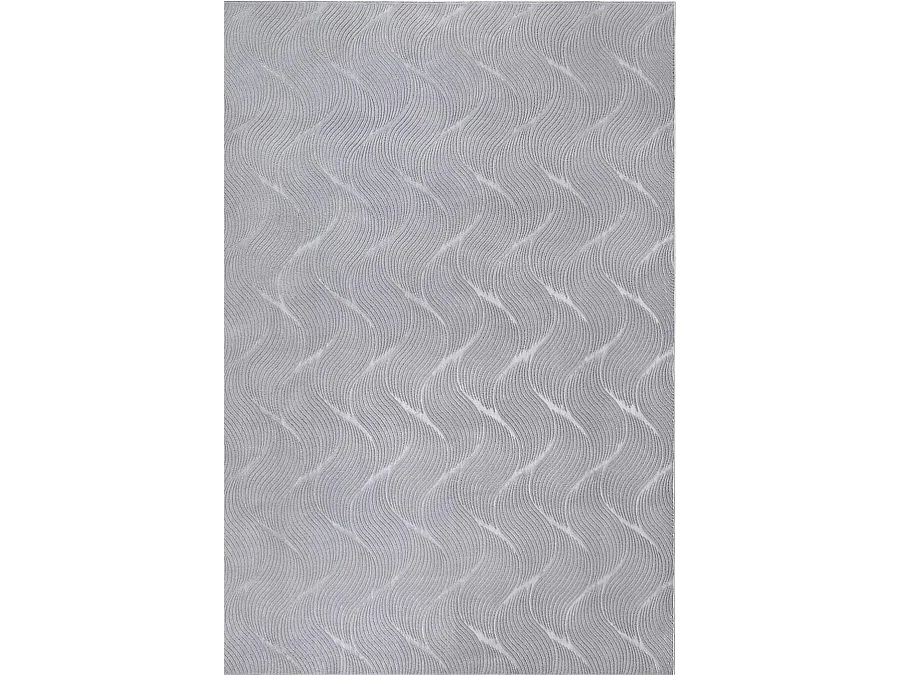 Tapis Rio salon antidérapant 3D, Gris, 140 x 200 cm