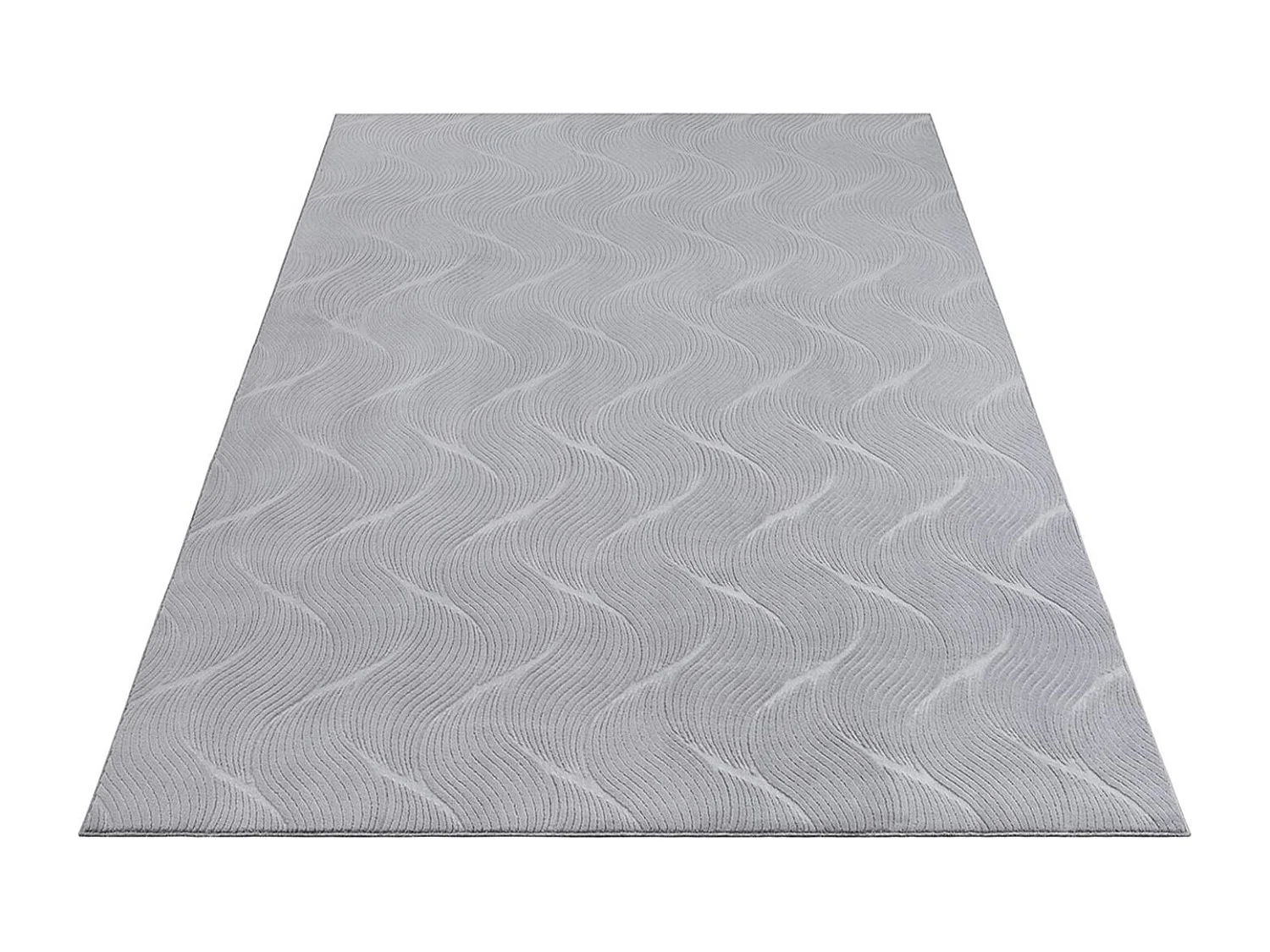 Tapis Rio salon antidérapant 3D, Gris, 140 x 200 cm