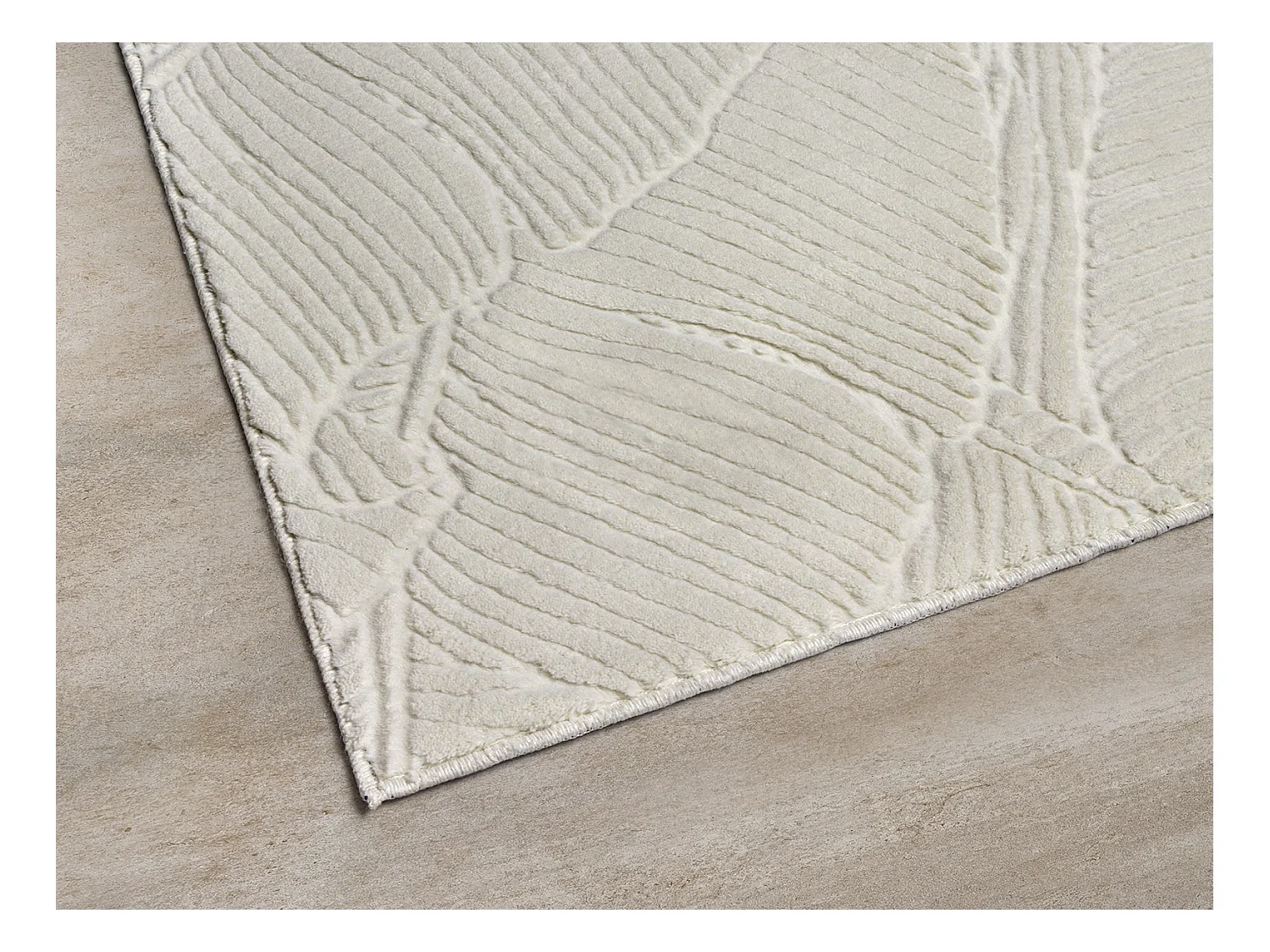 Tapis Rio salon antidérapant 3D, Crème, 200 x 280 cm