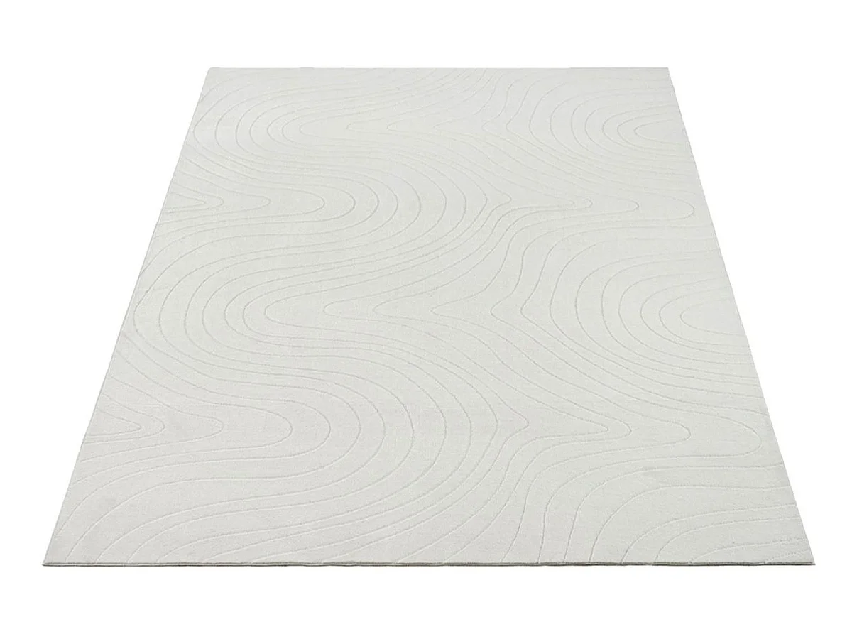 Tapis Rio salon antidérapant océan, Crème, 200 x 280 cm