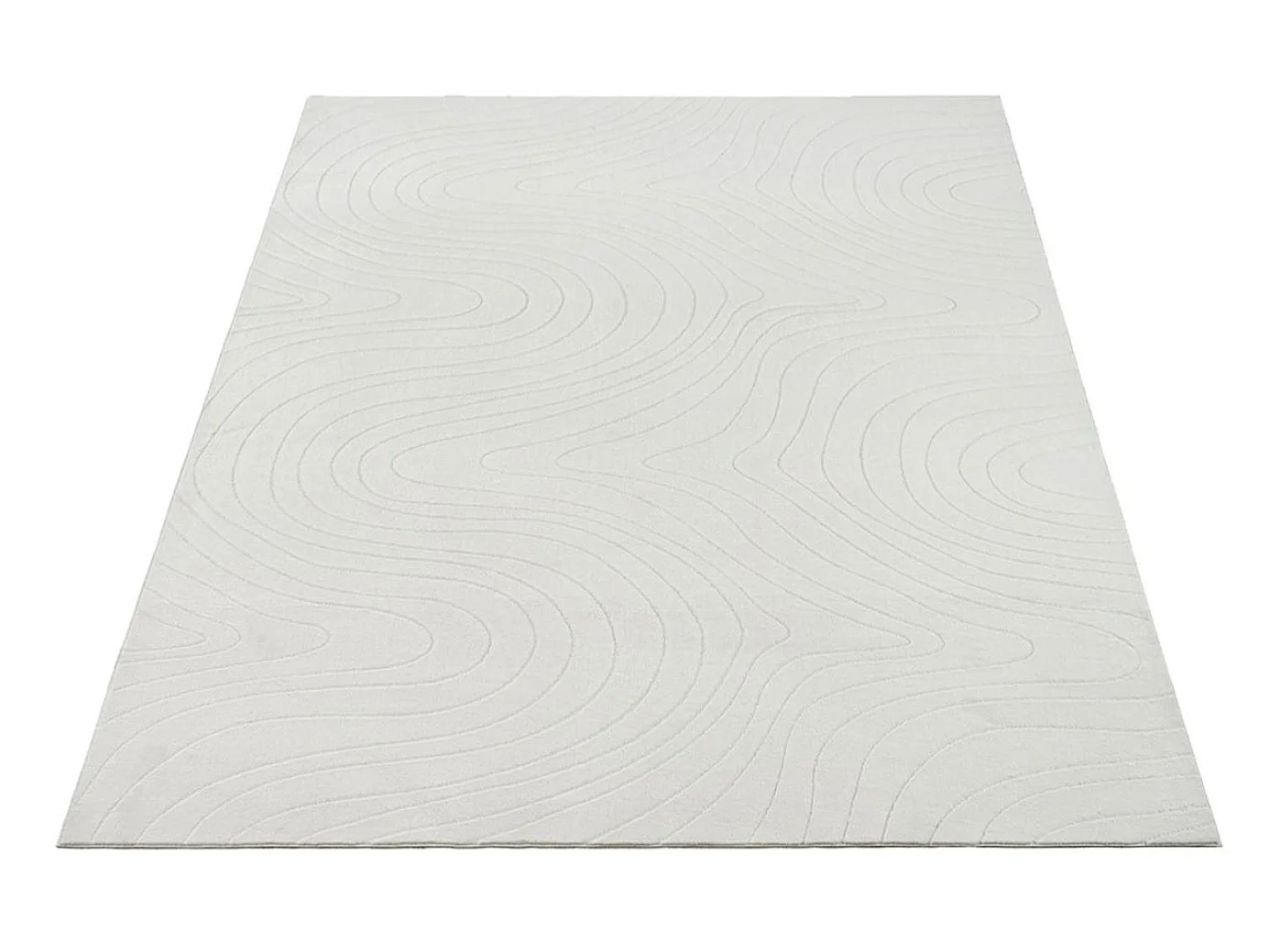 Tapis Rio salon antidérapant océan, Crème, 200 x 280 cm
