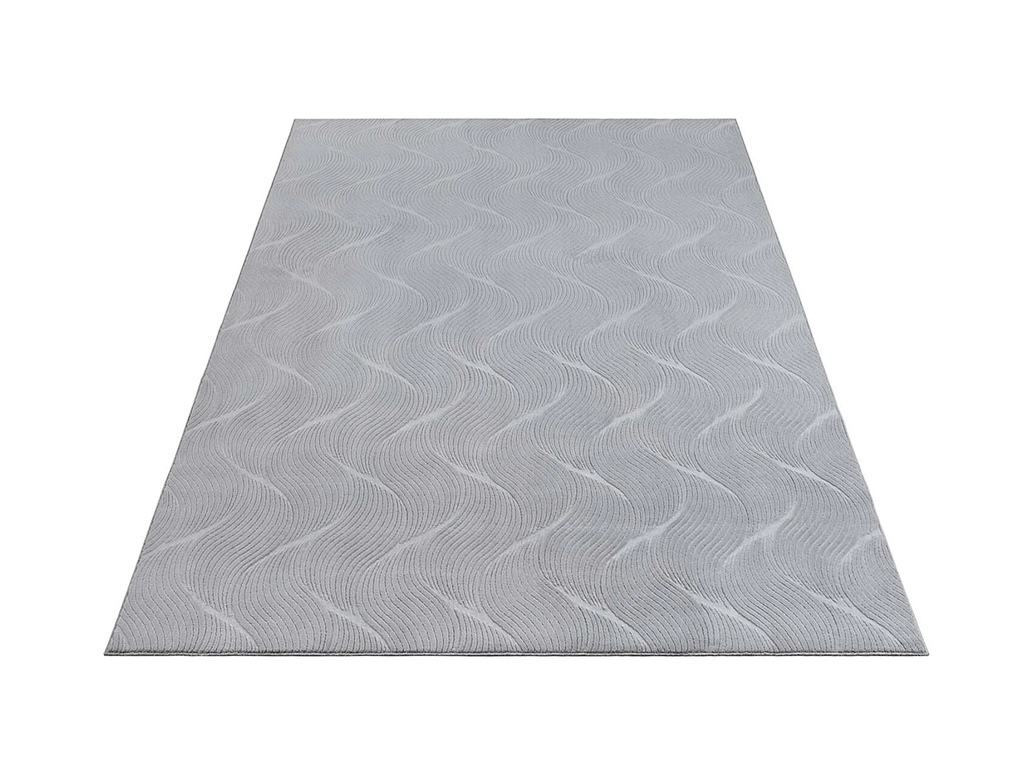Tapis Rio salon antidérapant 3D, Gris, 120 x 160 cm