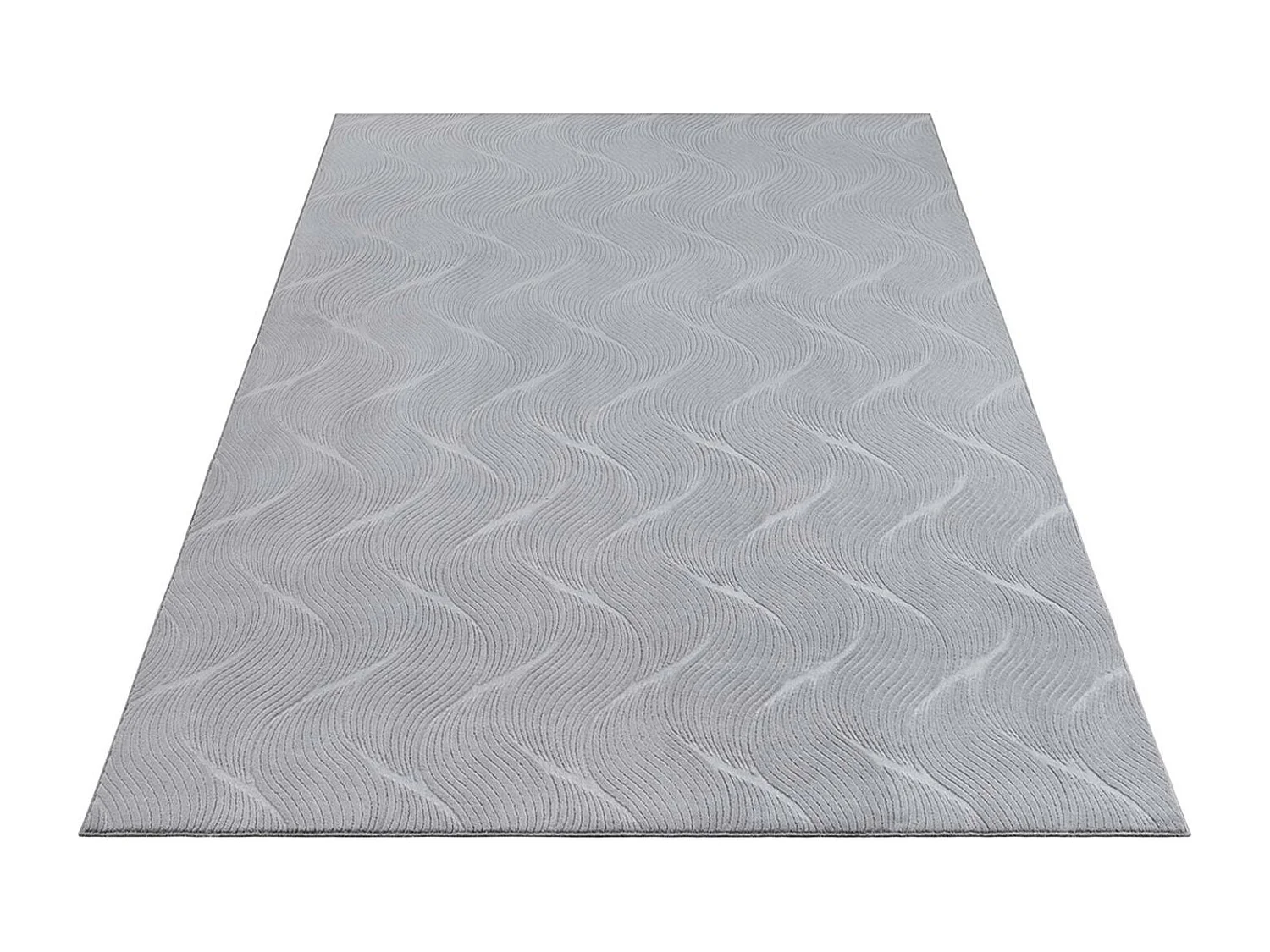 Tapis Rio salon antidérapant 3D, Gris, 120 x 160 cm