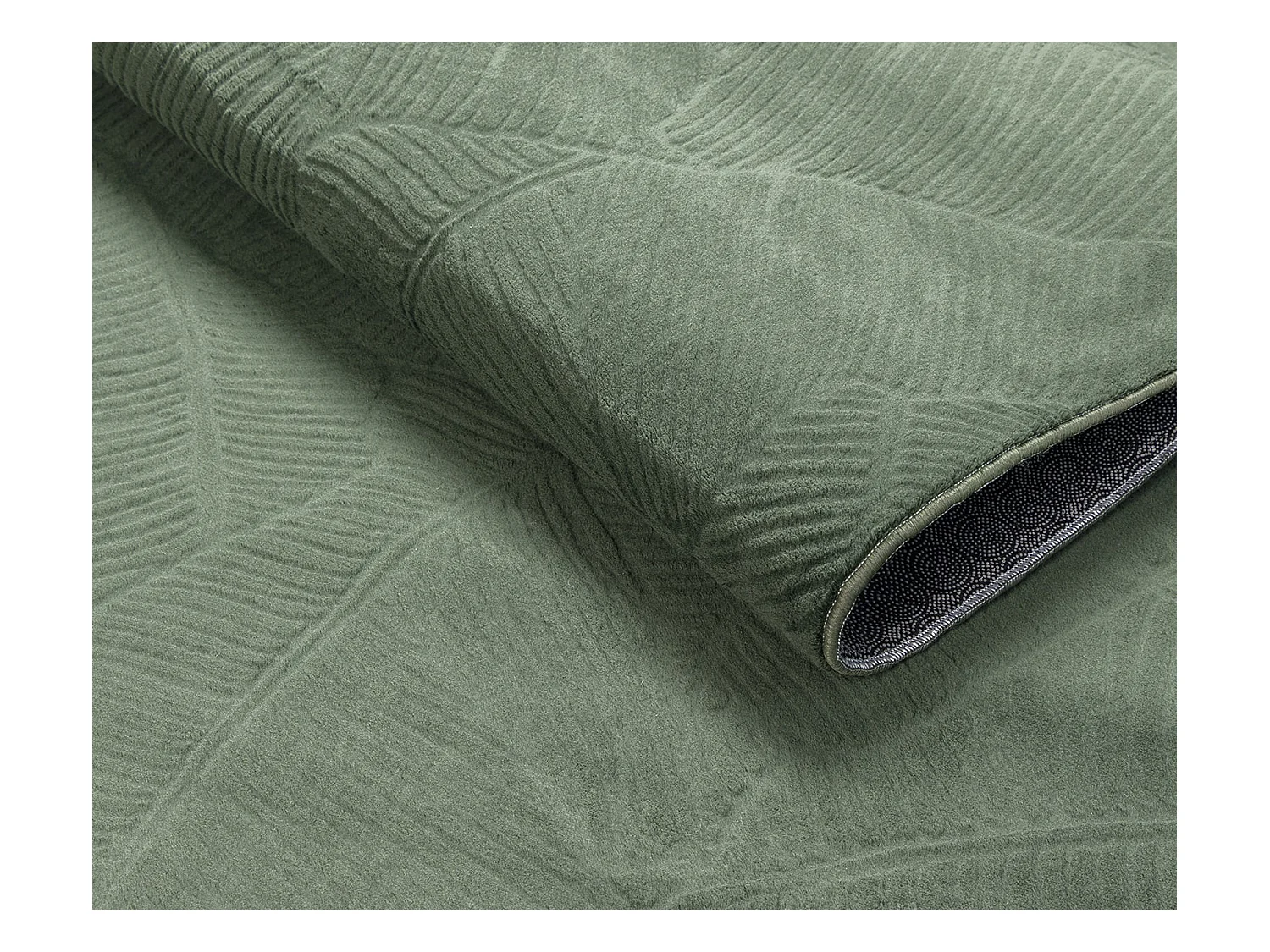 Tapis Rio salon antidérapant feuilles, Forêt, 120 x 160 cm