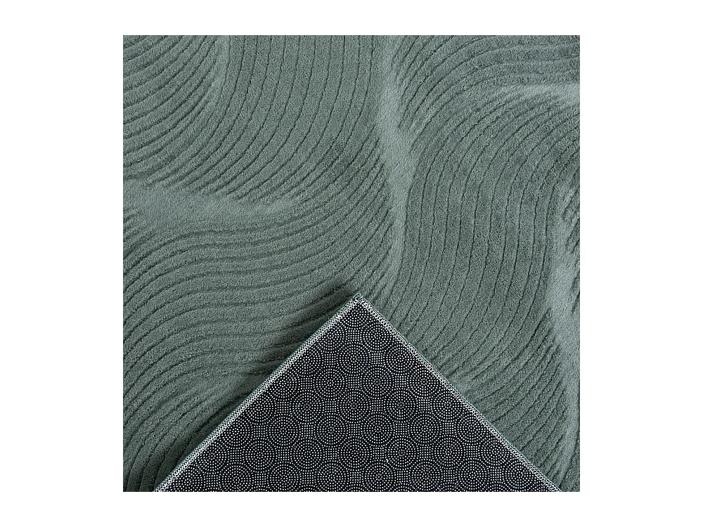 Tapis Rio salon antidérapant 3D, Vert, 200 x 280 cm