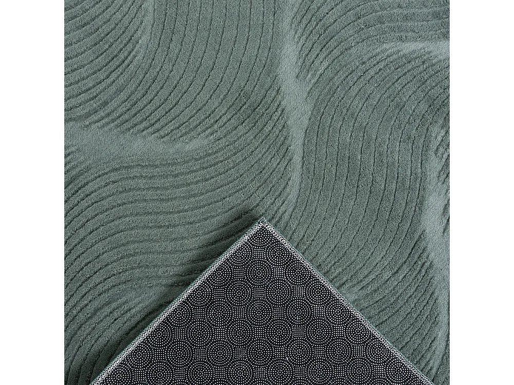 Tapis Rio salon antidérapant 3D, Vert, 200 x 280 cm
