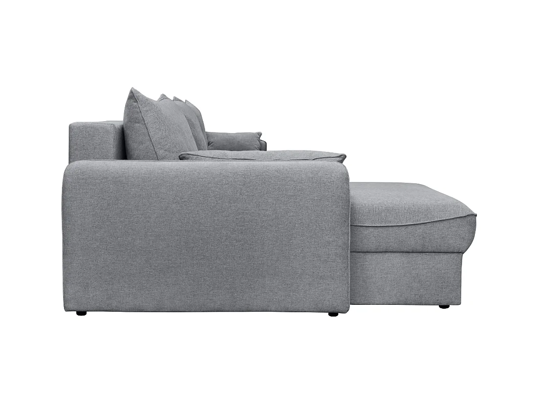 Canapé d'angle convertible avec coffre 3 places L260 cm - NAOMI