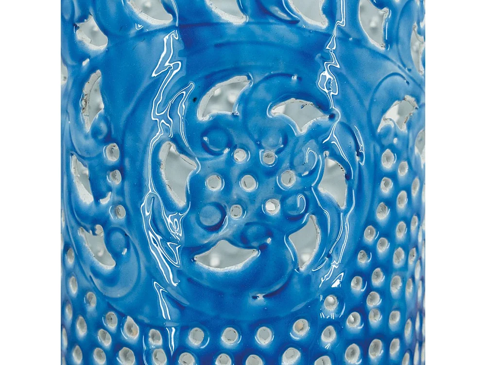 Photophore coloré en métal patiné Lot de 3