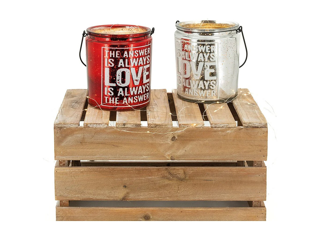 Photophore industriel en verre teinté et métal Lot de 2