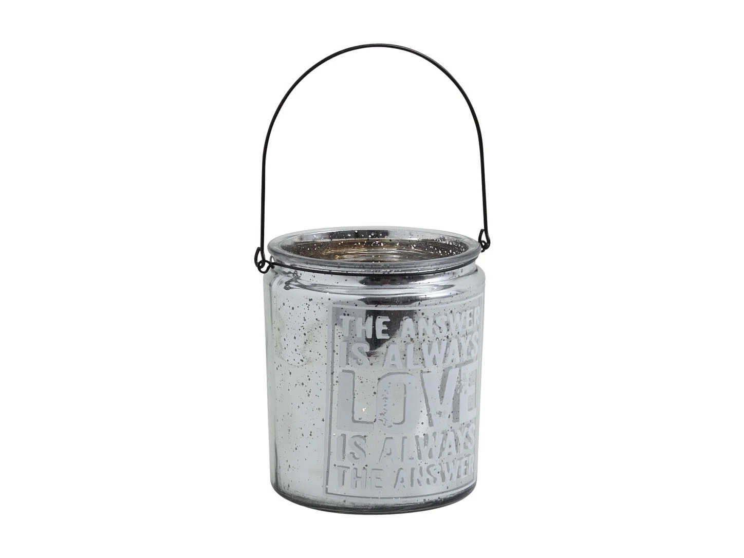 Photophore industriel en verre teinté et métal Lot de 2