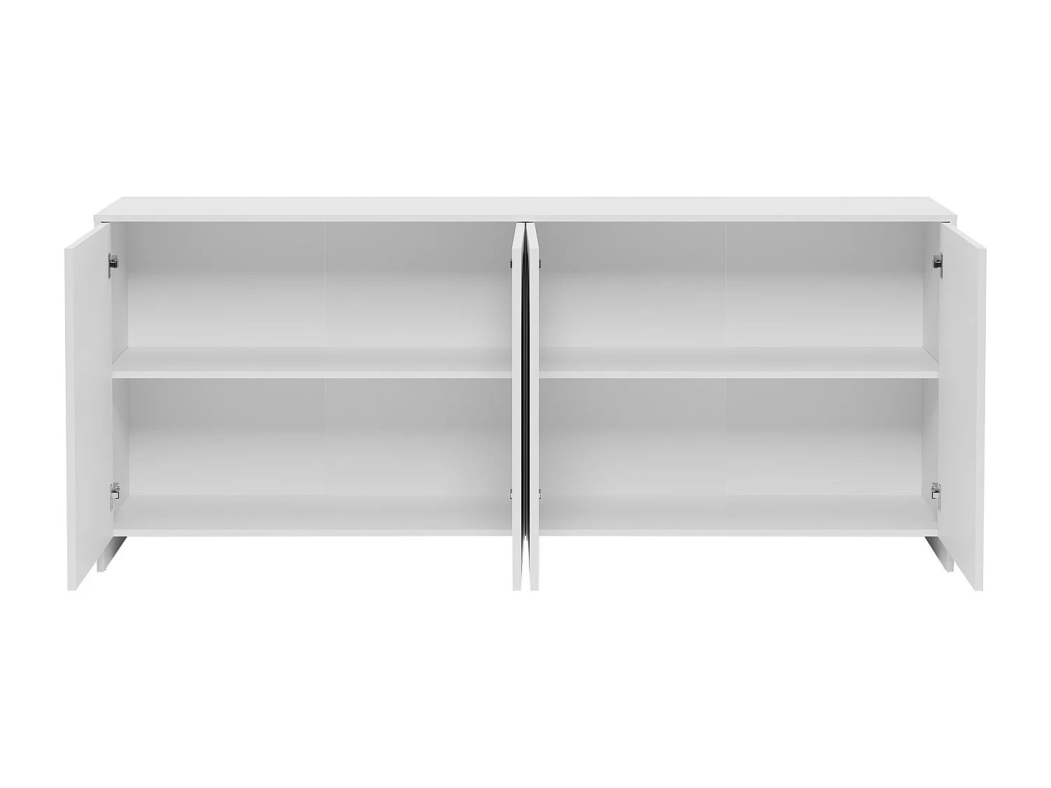 Buffet avec 4 portes - Blanc - NALYRA de Maison Céphy