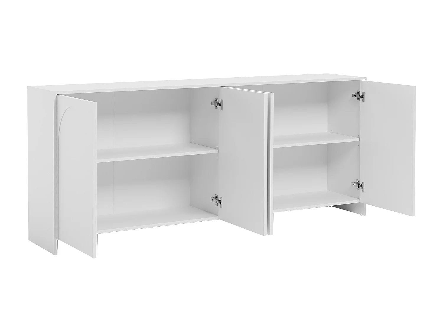 Buffet avec 4 portes - Blanc - NALYRA de Maison Céphy