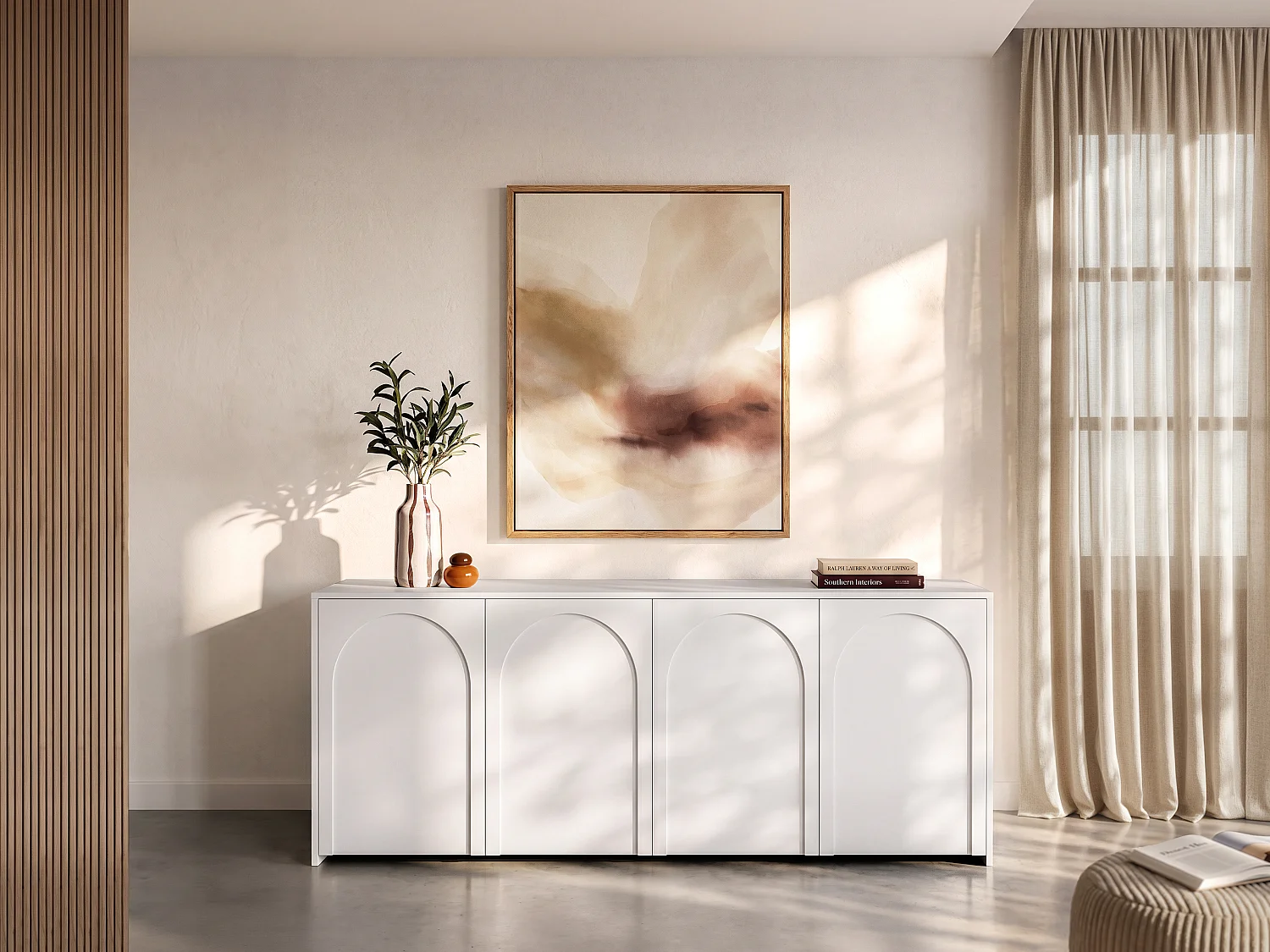 Credenza 4 ante - Bianco - NALYRA di Maison Céphy