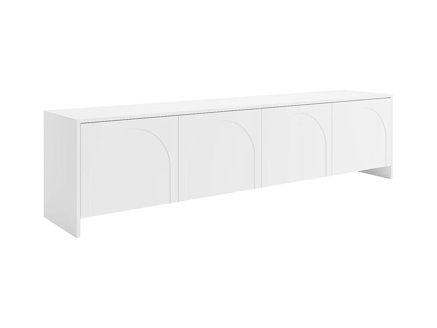 Szafka RTV z 4 drzwiami - Biały - NALYRA od Maison Céphy