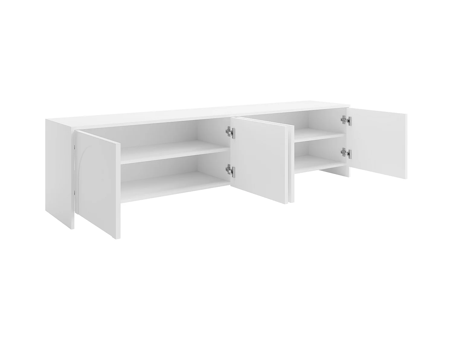 Szafka RTV z 4 drzwiami - Biały - NALYRA od Maison Céphy