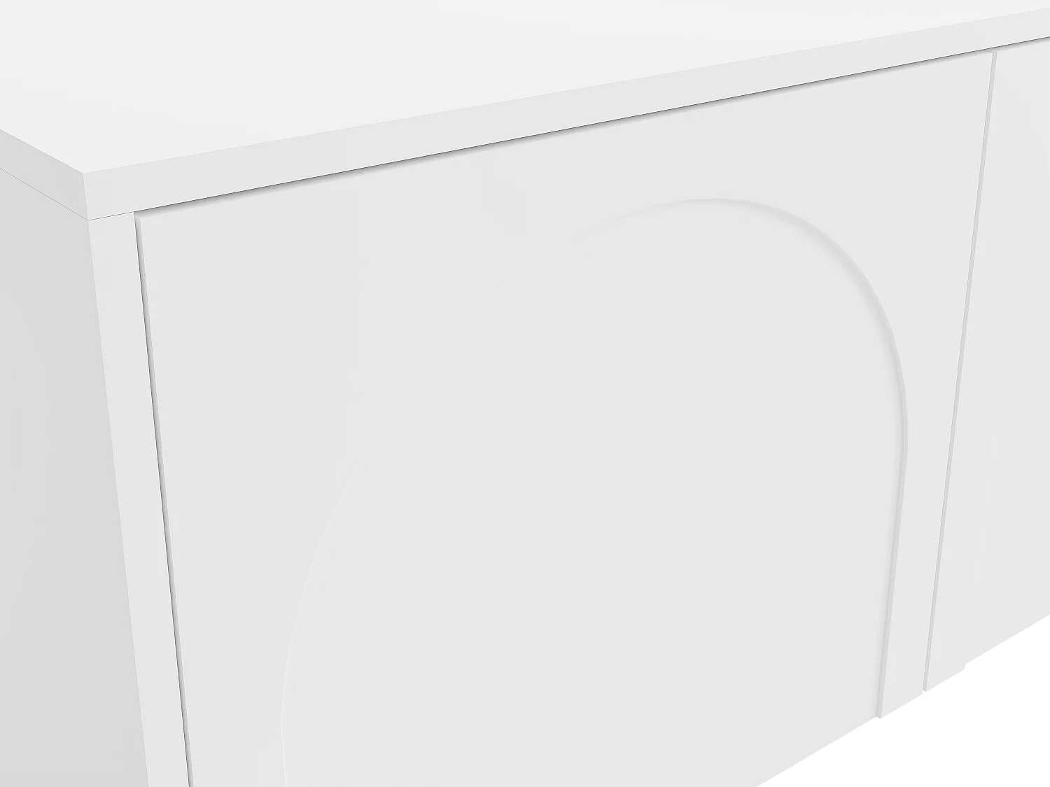 Meuble TV avec 4 portes - Blanc - NALYRA de Maison Céphy