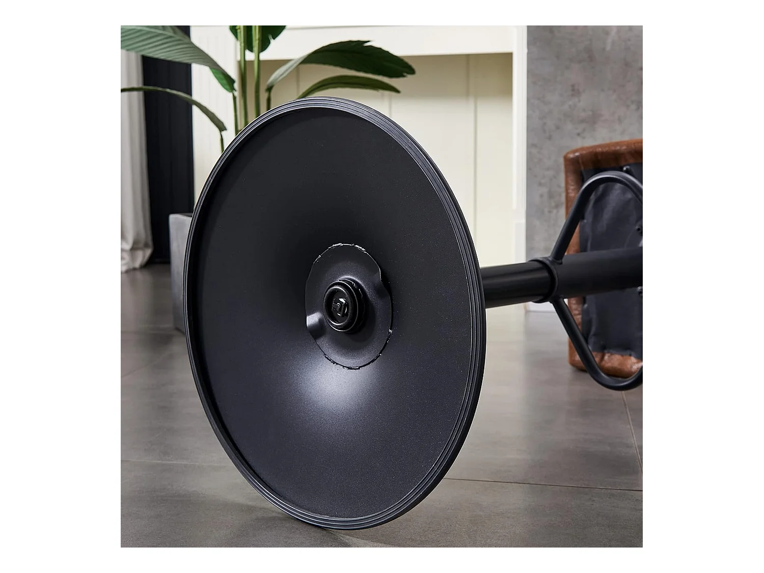 Lot de 2 Tabourets de Bar avec Dossier,Hauteur Réglable ,Repose-Pieds,360° Rotation, pour Bistrots,Bar ou Bureau (2, Brun Cuir)