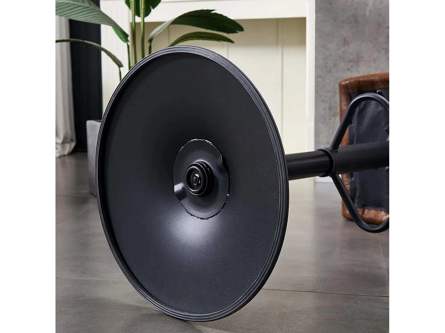 Lot de 2 Tabourets de Bar avec Dossier,Hauteur Réglable ,Repose-Pieds,360° Rotation, pour Bistrots,Bar ou Bureau (2, Brun Cuir)