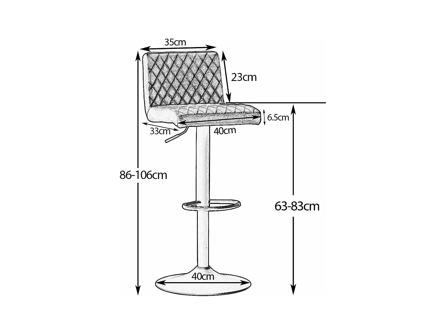 Lot de 2 Tabourets de Bar avec Dossier,Hauteur Réglable ,Repose-Pieds,360° Rotation, pour Bistrots,Bar ou Bureau (2, Beige Cuir)
