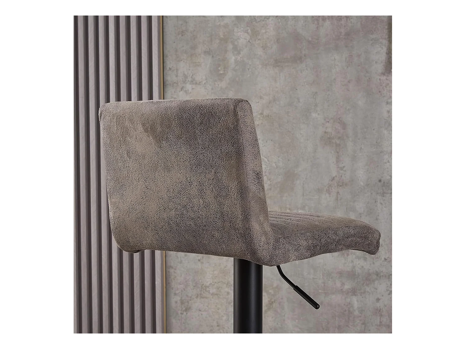 Lot de 2 Tabourets de Bar avec Dossier,Hauteur Réglable ,Repose-Pieds,360° Rotation, pour Bistrots,Bar ou Bureau (2, Gris Cuir)