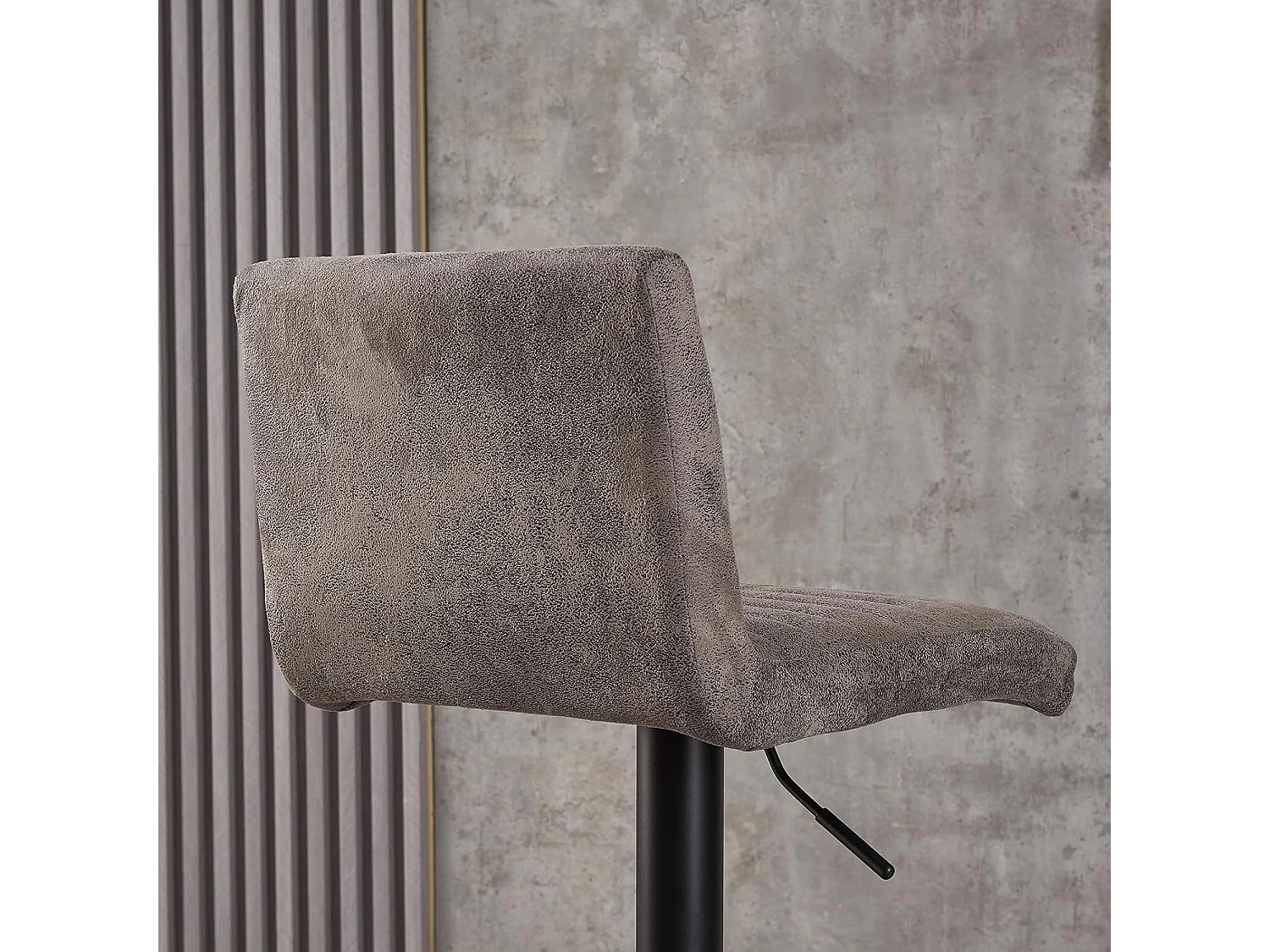 Lot de 2 Tabourets de Bar avec Dossier,Hauteur Réglable ,Repose-Pieds,360° Rotation, pour Bistrots,Bar ou Bureau (2, Gris Cuir)