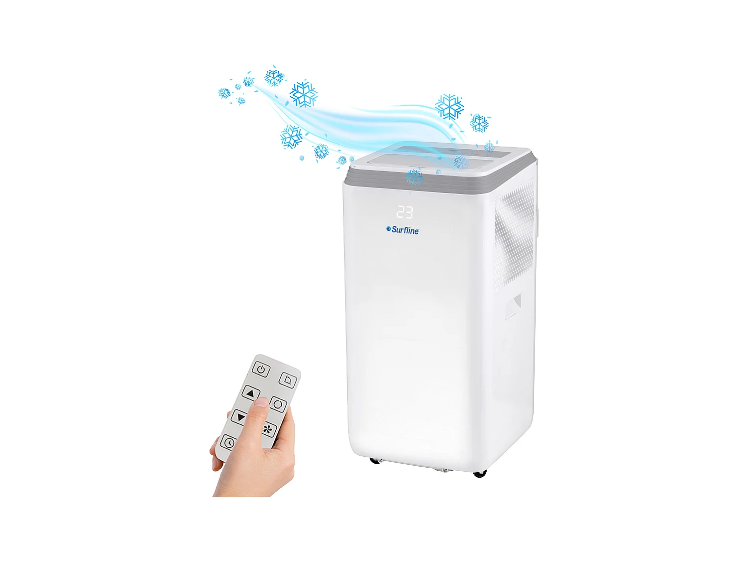 Climatiseur mobile 2 en 1 fonction déshumidificateur - Blanc - CODILAM