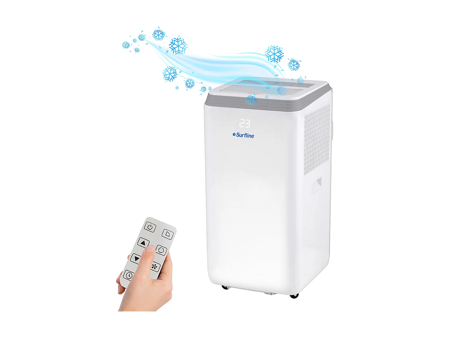 Climatiseur mobile 2 en 1 fonction déshumidificateur - Blanc - CODILAM