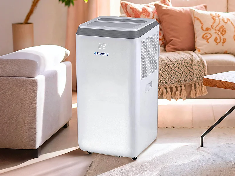 Climatiseur mobile 2 en 1 fonction déshumidificateur - Blanc - CODILAM