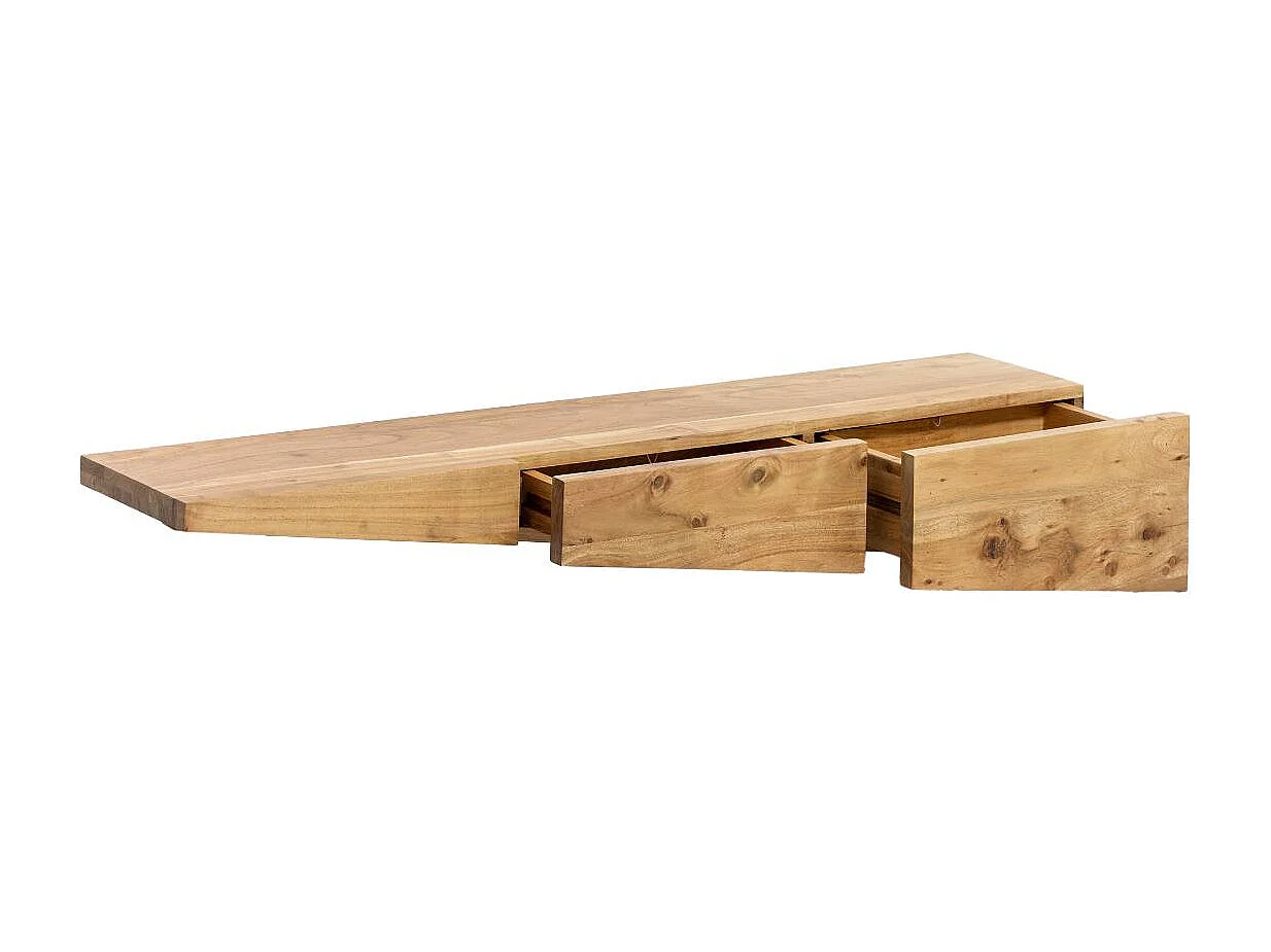 Etagère murale asymétrique en bois d'acacia Orane