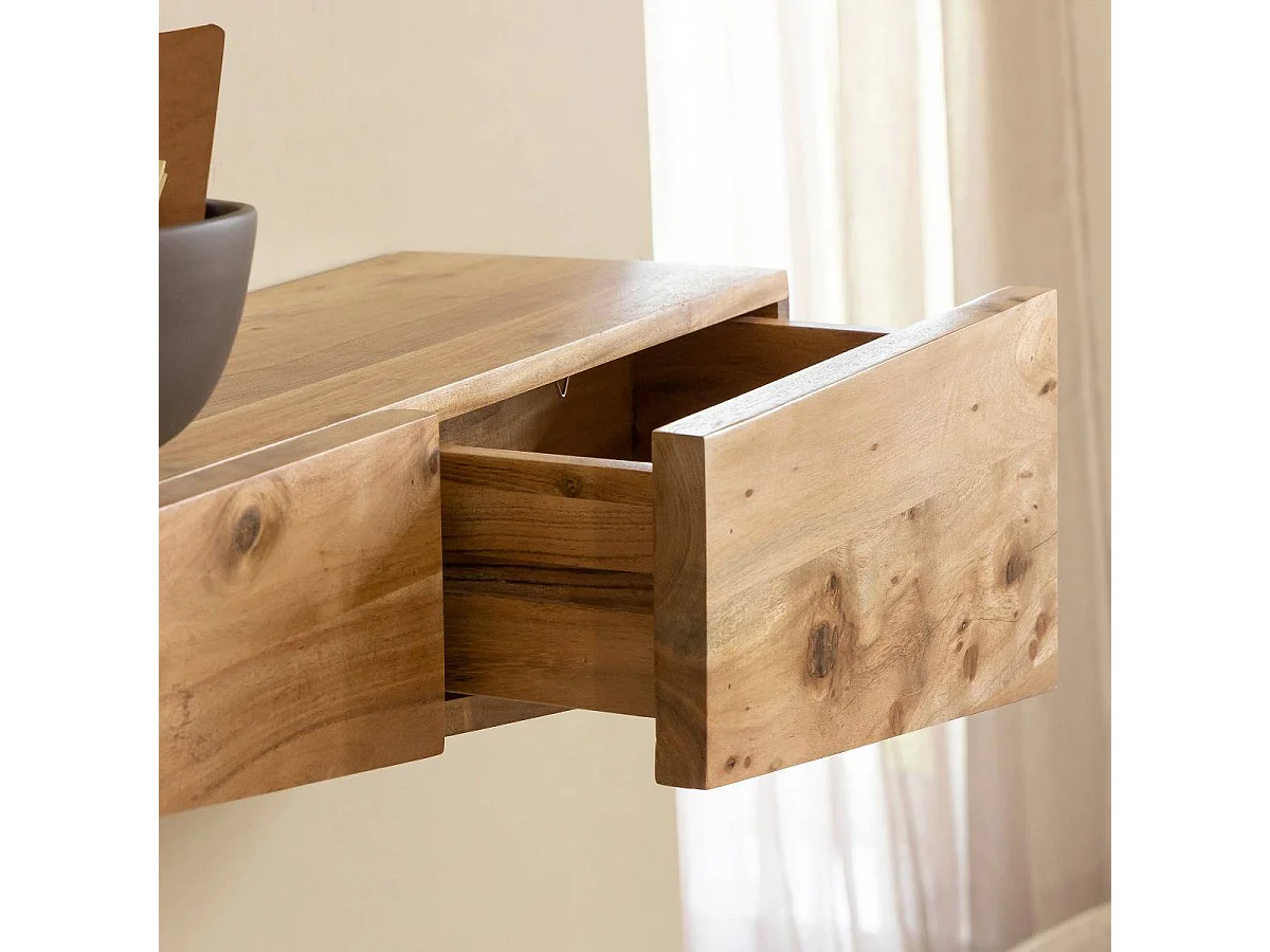 Etagère murale asymétrique en bois d'acacia Orane