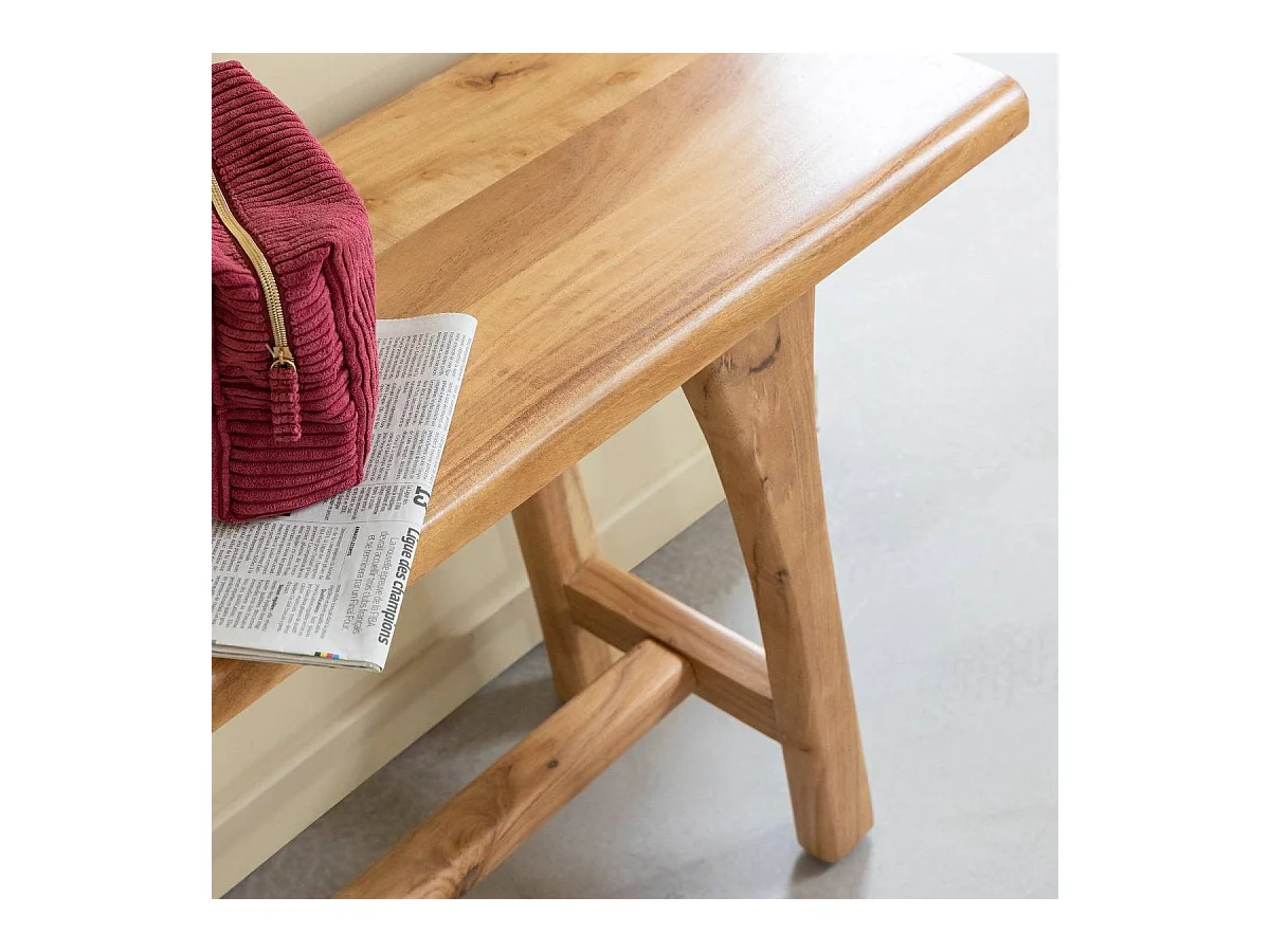 Banc en bois d'acacia massif Orane