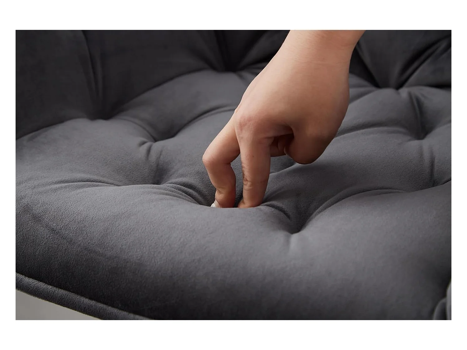 Lot de 2 Tabouret de Bar réglable en Hauteur Chaise Haute pour Bar avec Dossier siège rembouré en Velours Pied en métal (2, Gris)