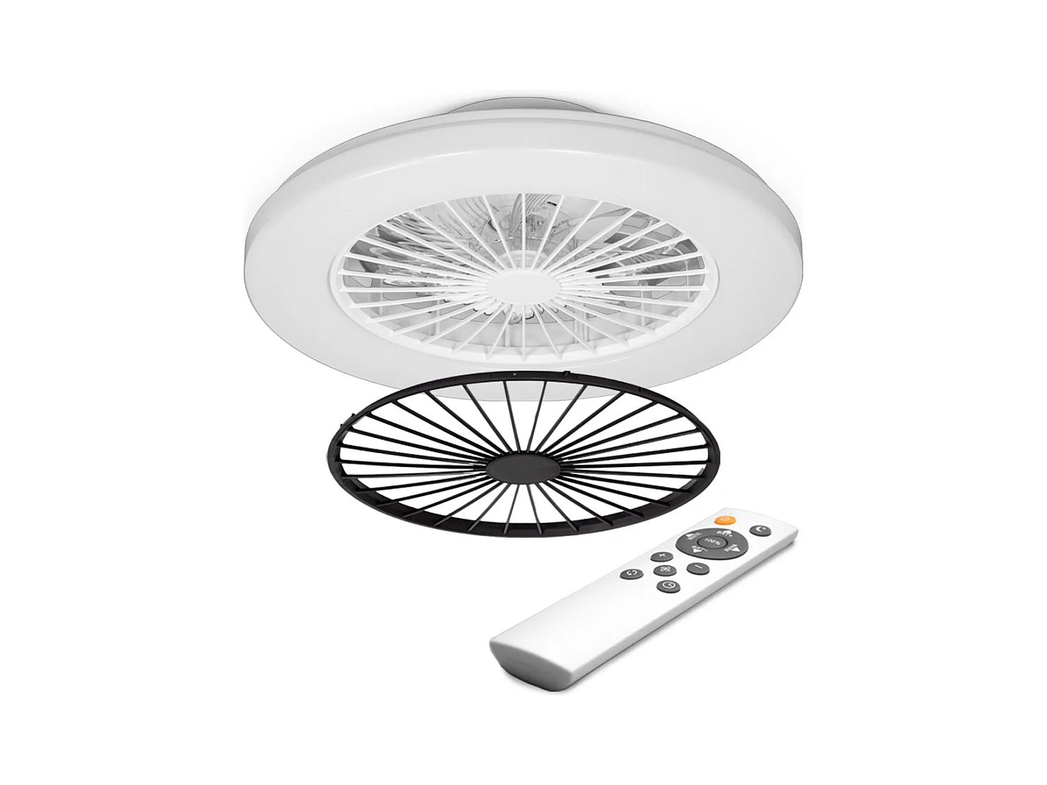 Ventilateur de plafond avec éclairage Led + télécommande
