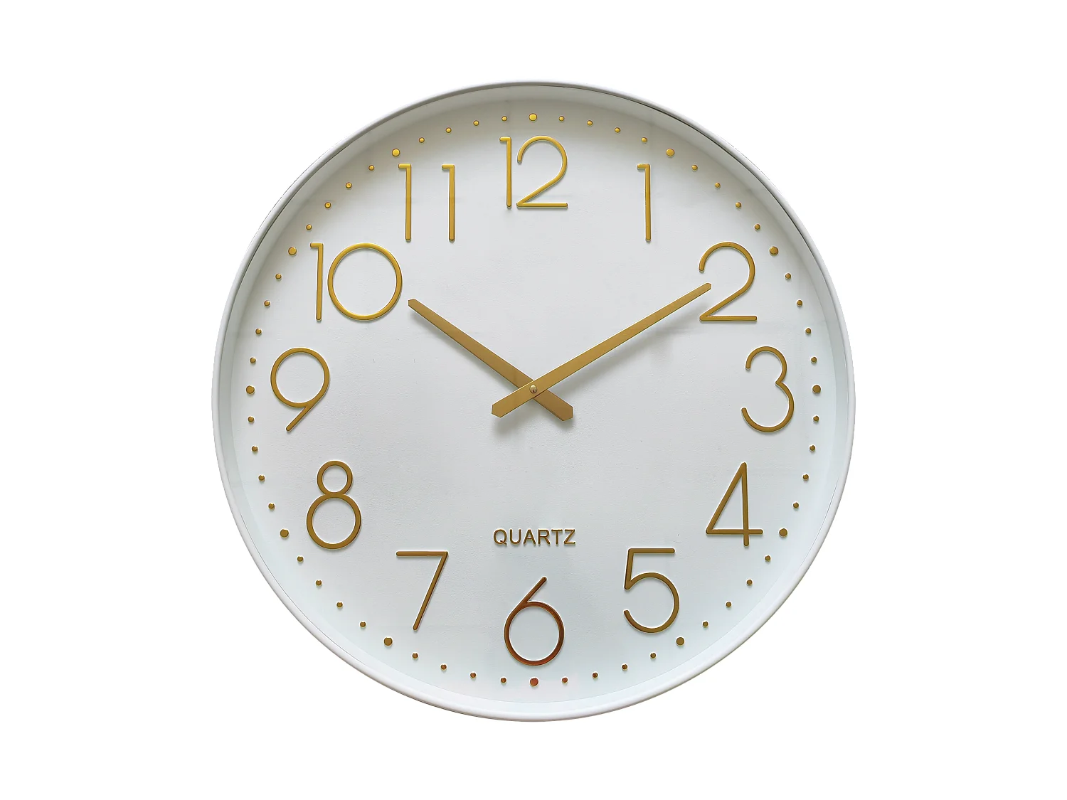 Horloge color block blanc 50.9cm